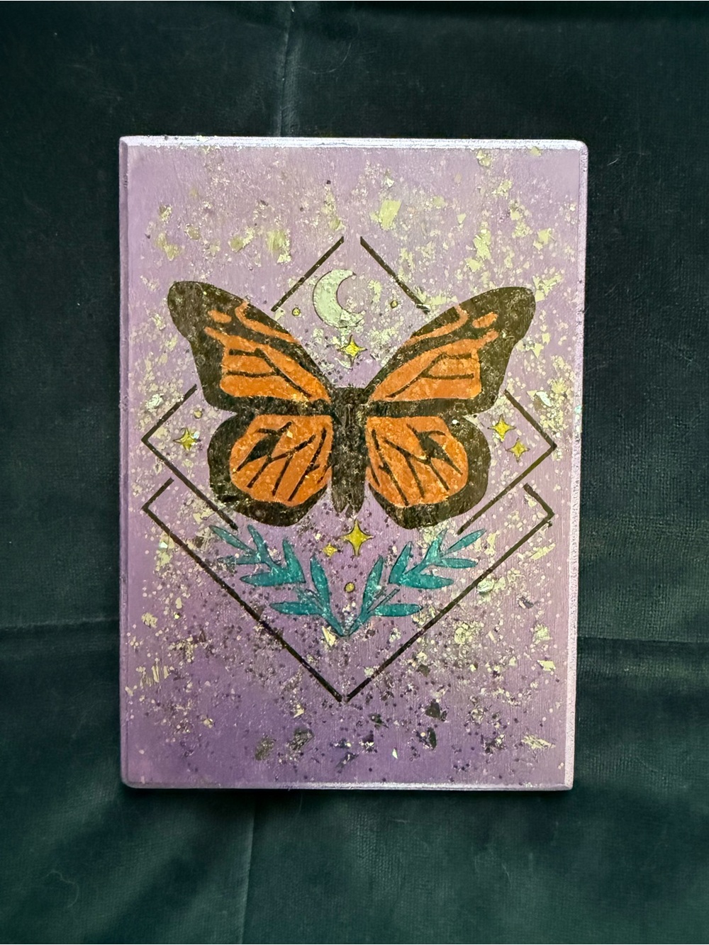 Purple Butterfly Wall Art Canvas - Home Office Decor